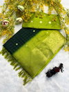 Wow Dola Chex Saree With Pallu Abhali Work Saree Exporters In India